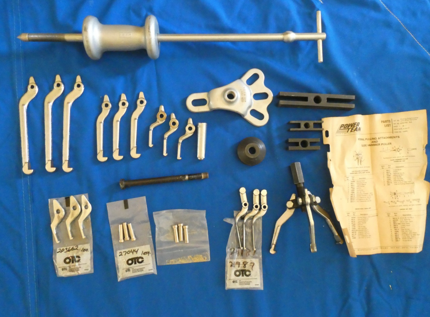 OTC Slide Hammer # 1178, Bearing Gear Puller Extractor,Wheel Puller, Extra Parts