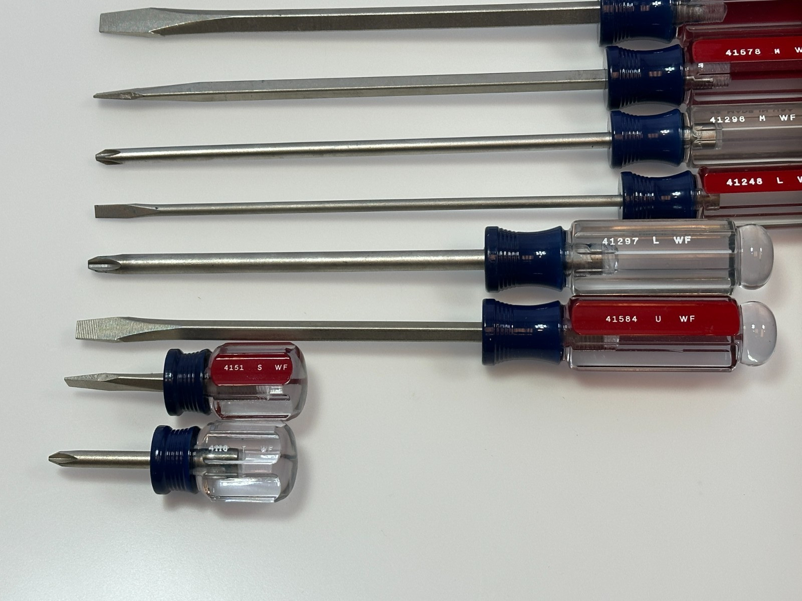 🇺🇸 Craftsman USA WF 9pc Phillips & Flat Slotted Screwdriver Set, NEW OLD STOCK