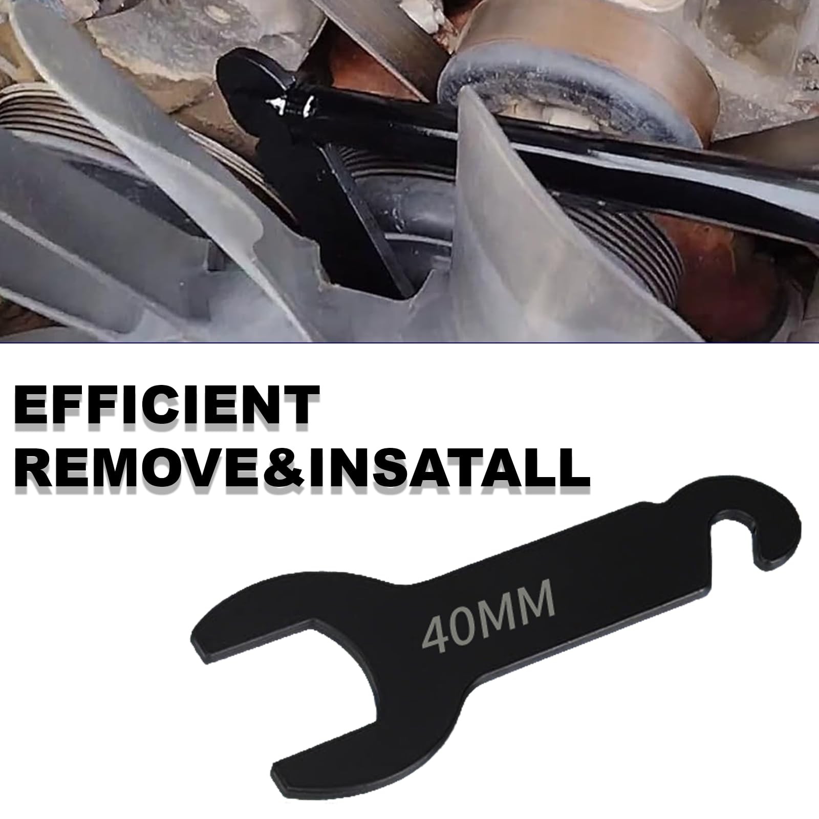 XiTuanYuan 8PCS Fan Clutch Removal Tool Kit, 43300 Pneumatic Black