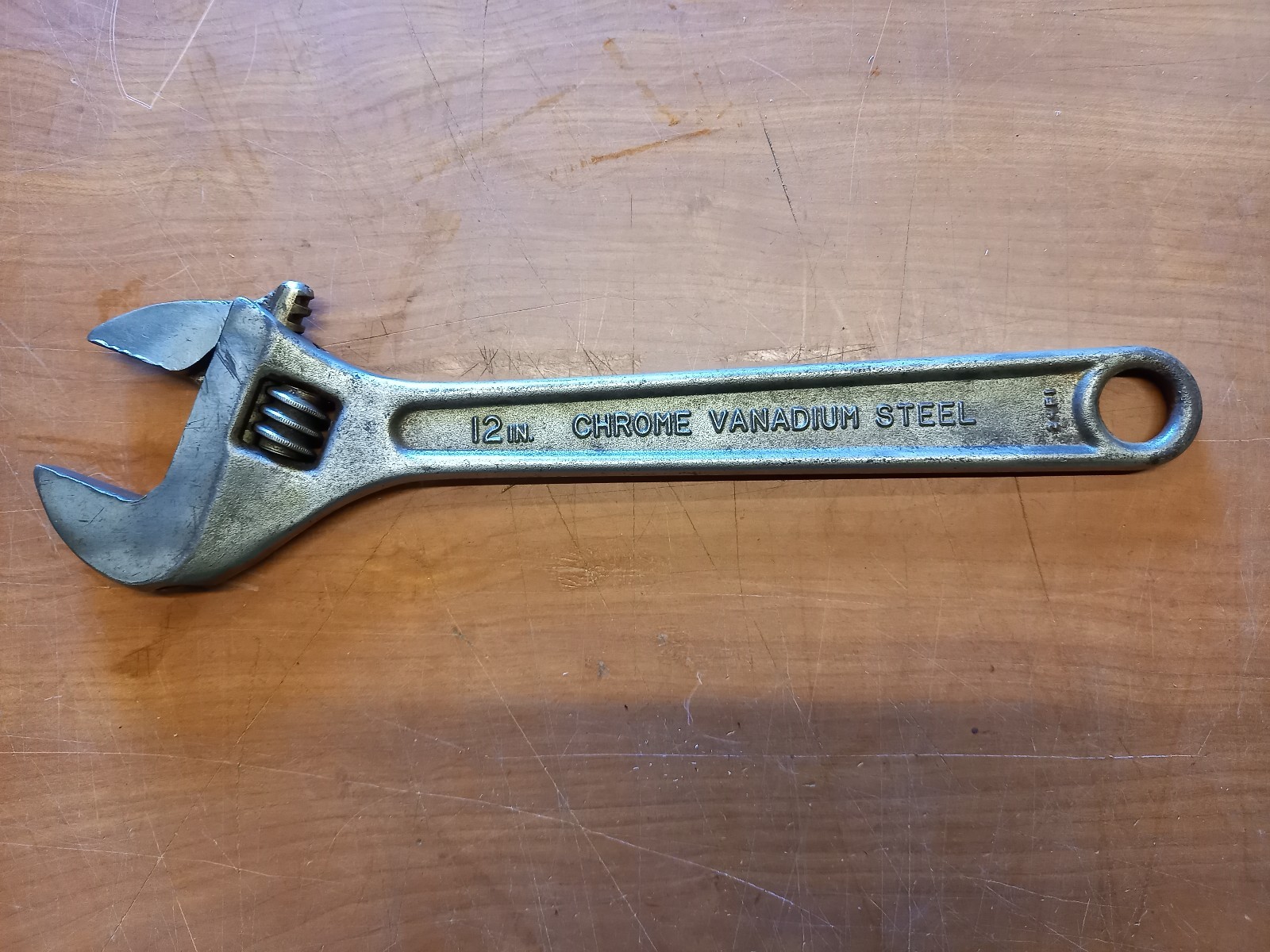 Vintage ETC Industrial 01-225 Adjustable Spanner 12″ Good Cond