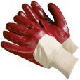 PVC Chemical Handling Waterproof Work Gloves Knitted Wrist Builders Work XL (10