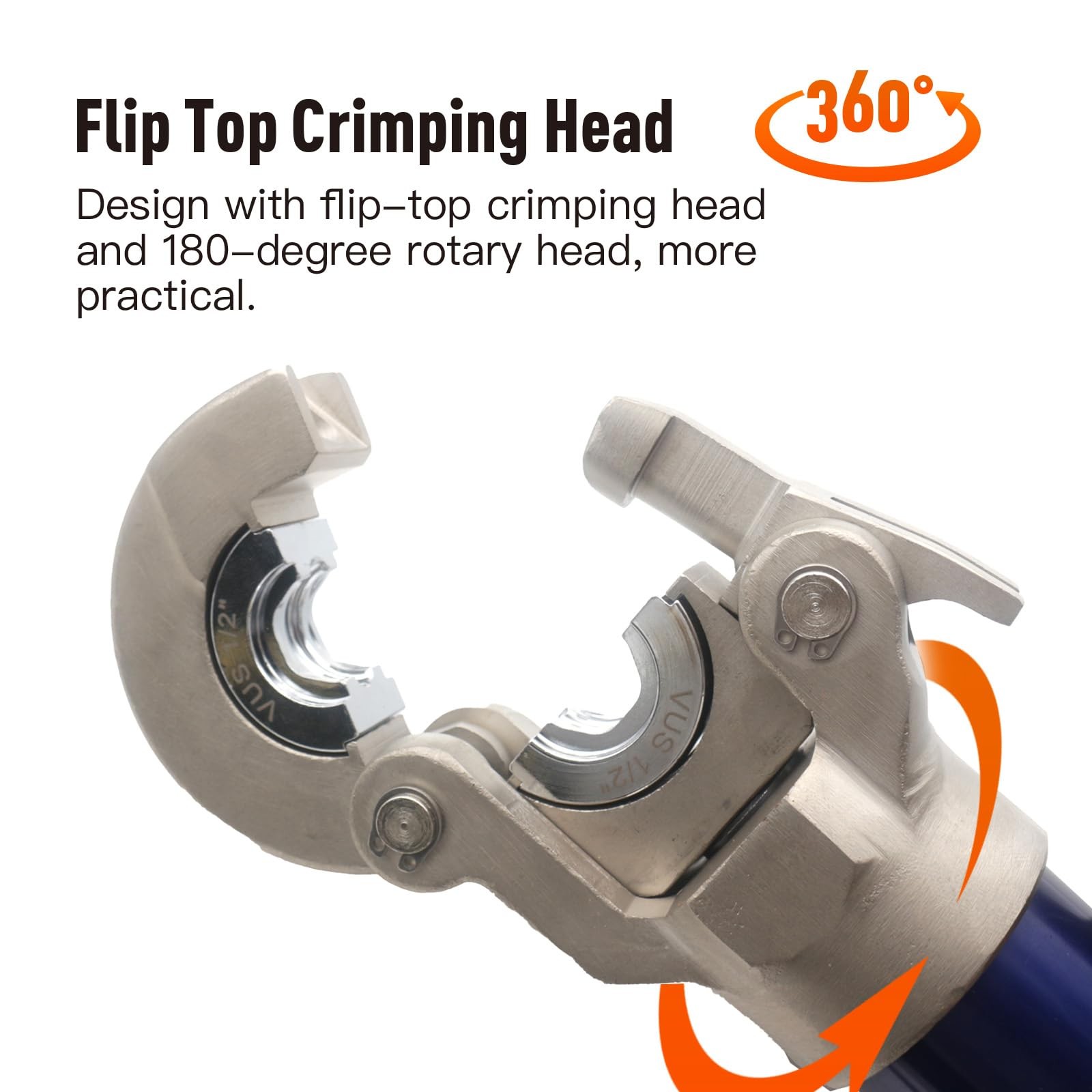 Hydraulic Copper Press Tool with 1/2″,3/4″ and 1″ Jaw Pipe Blue