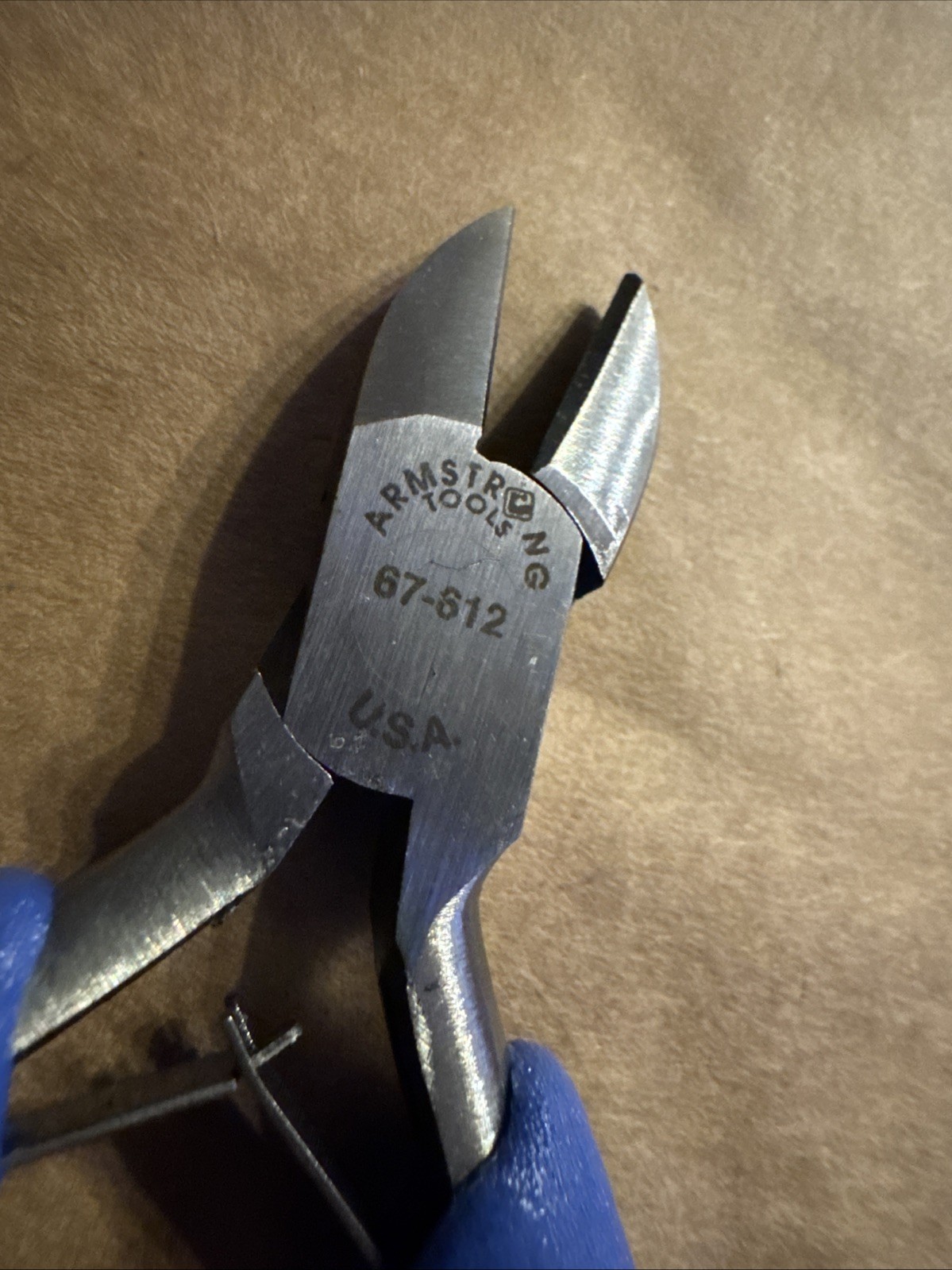 NOS Armstrong Tool USA Mini Blue CUSHION Diagonal Cutters Pliers ESD Safe 67-612