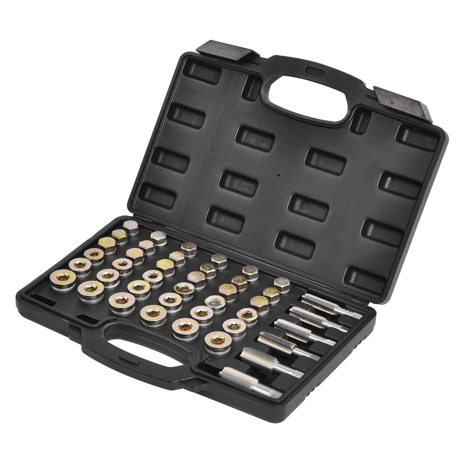 Automotive Oil Pan Drain Sump Plug Key Thread Repair Tool Kit Drain Plug