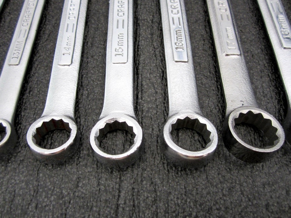 Vintage Craftsman 12pc Metric Combination Wrench Set 10 to 22 Made in USA