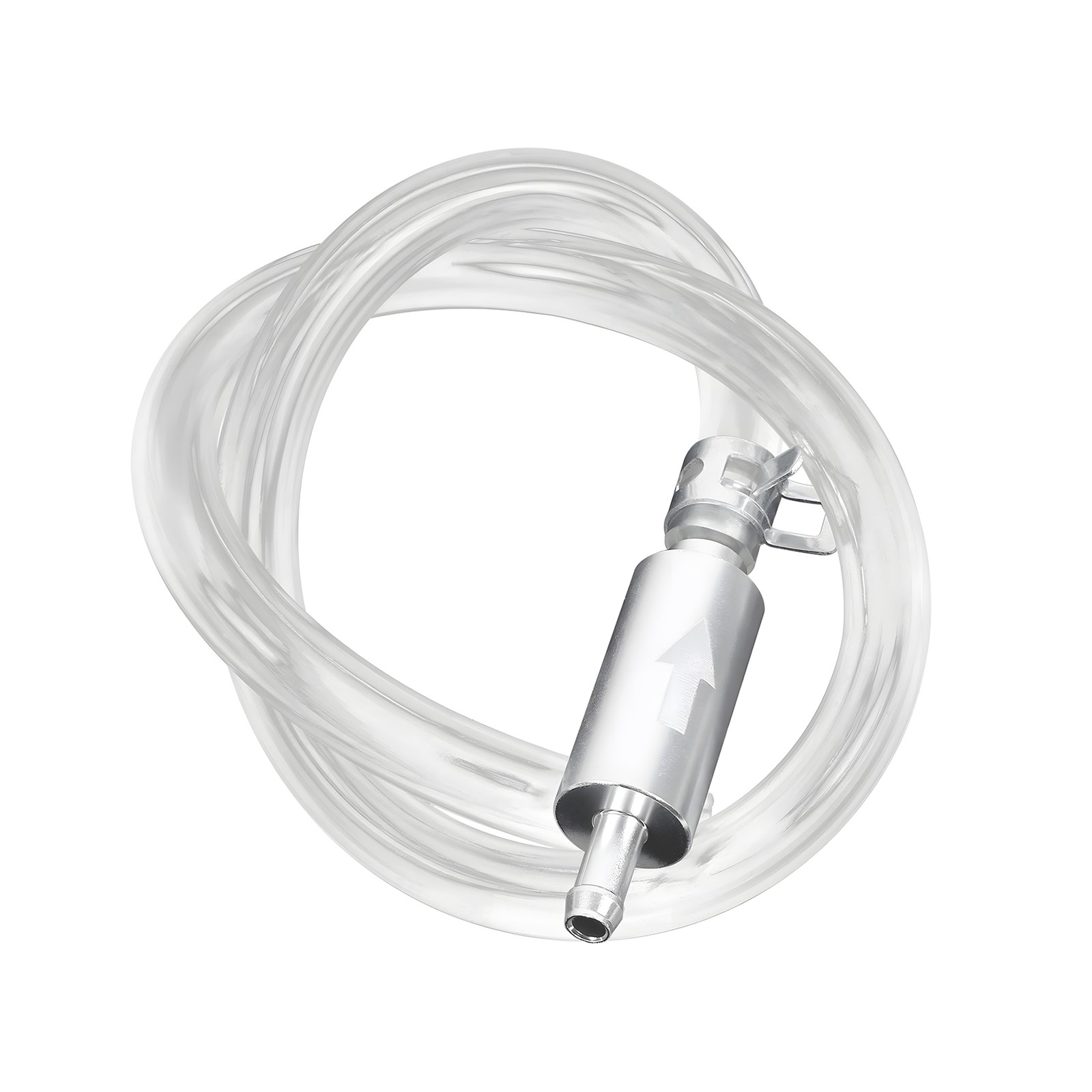 2 PCS Brake Bleeder Hose One Way Check Valve Tube Bleeding Tool Kit Silver US