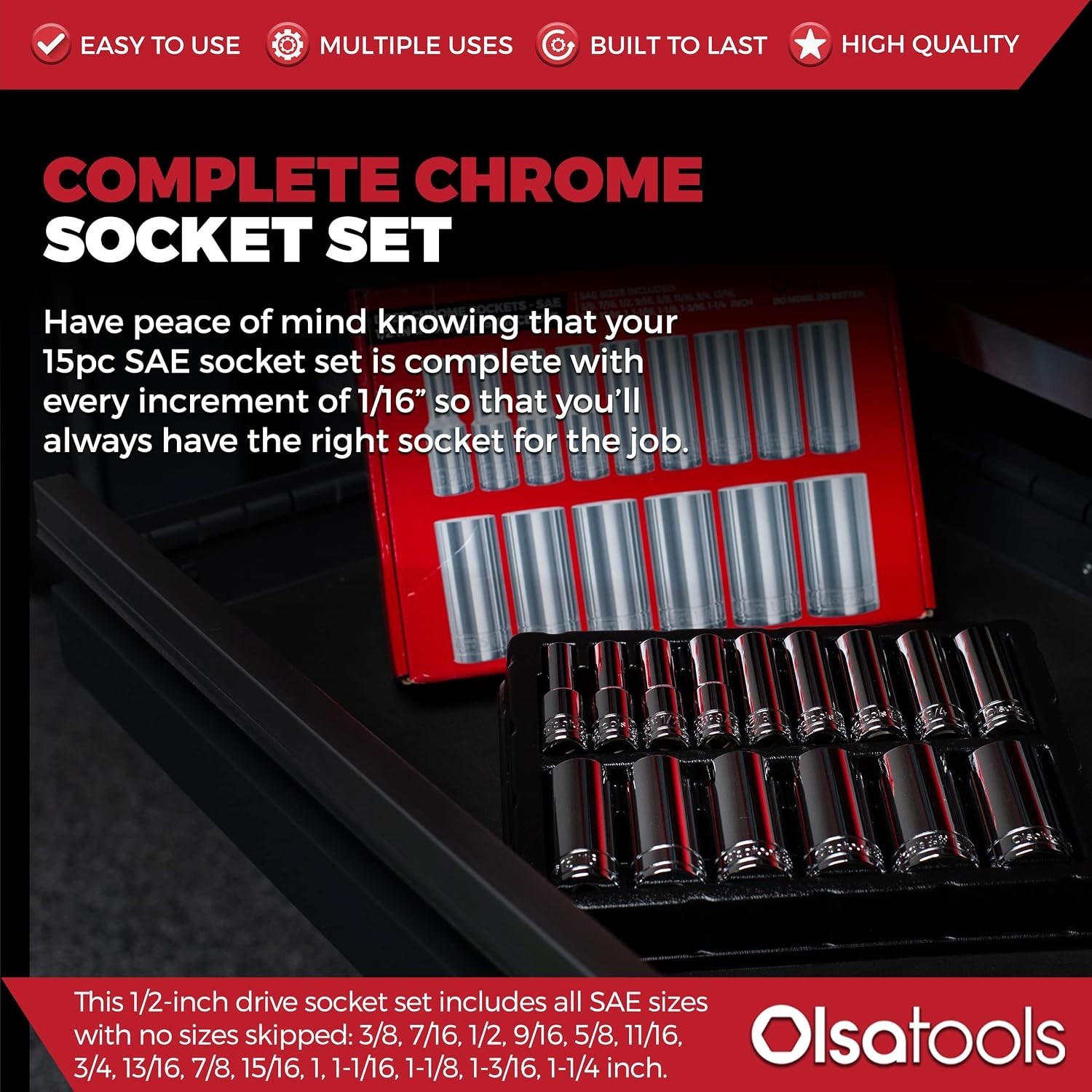 SAE Deep Socket Set – Professional Grade