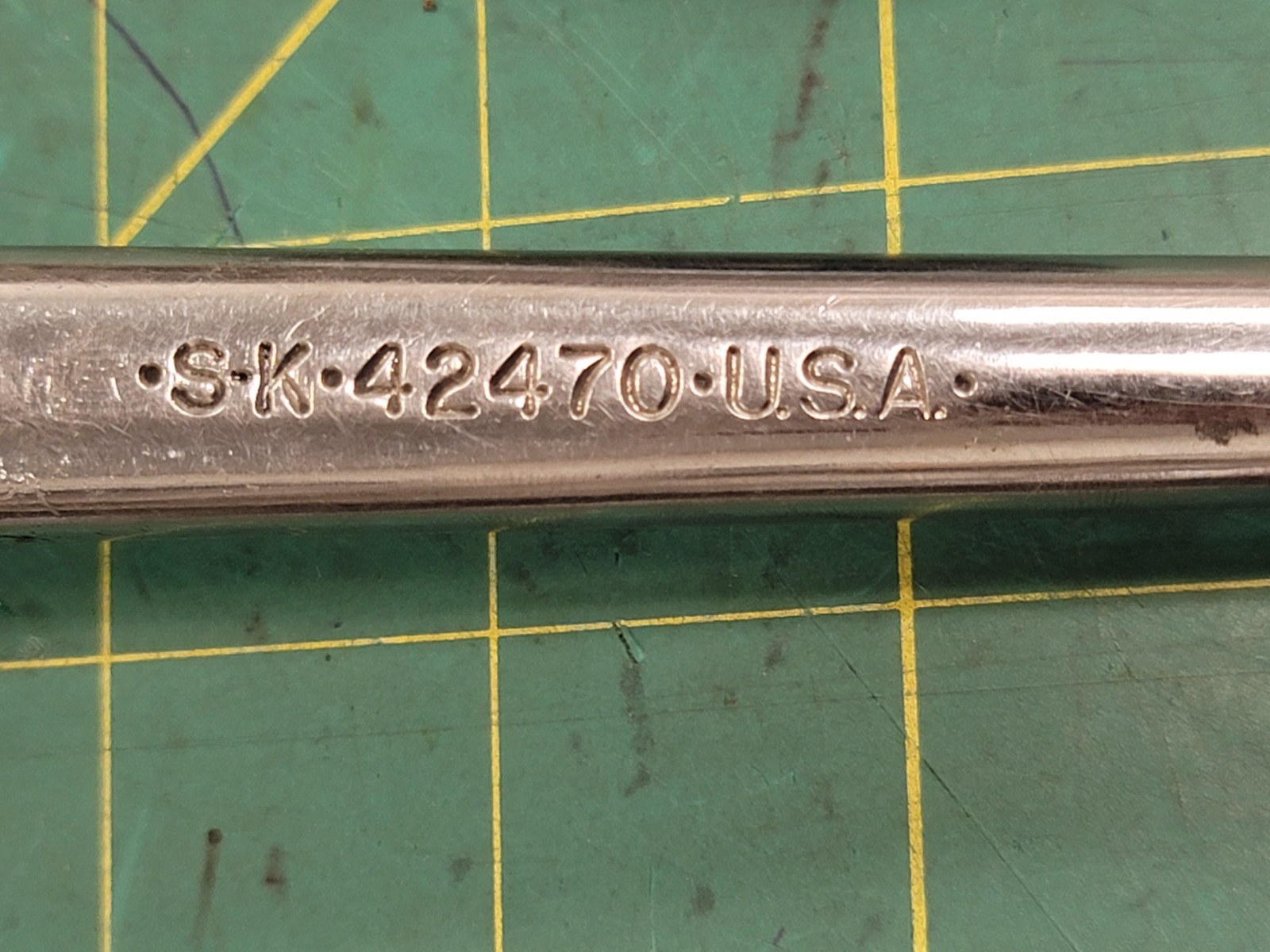 Vintage S-K Tools 42470 1/2″, 10.25″L Reversible Chrome Ratchet Made USA