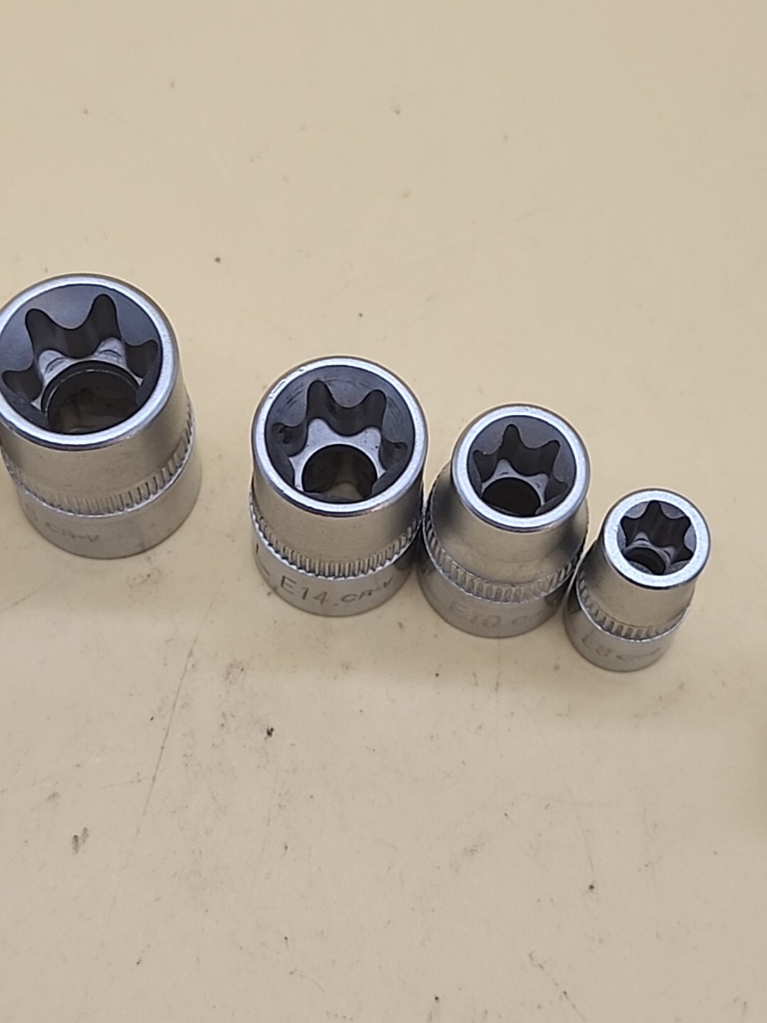 Cornwell Torx Star Bit Female E Socket Set E4-5-6-7-8 E20-18-16-14-10 10ea