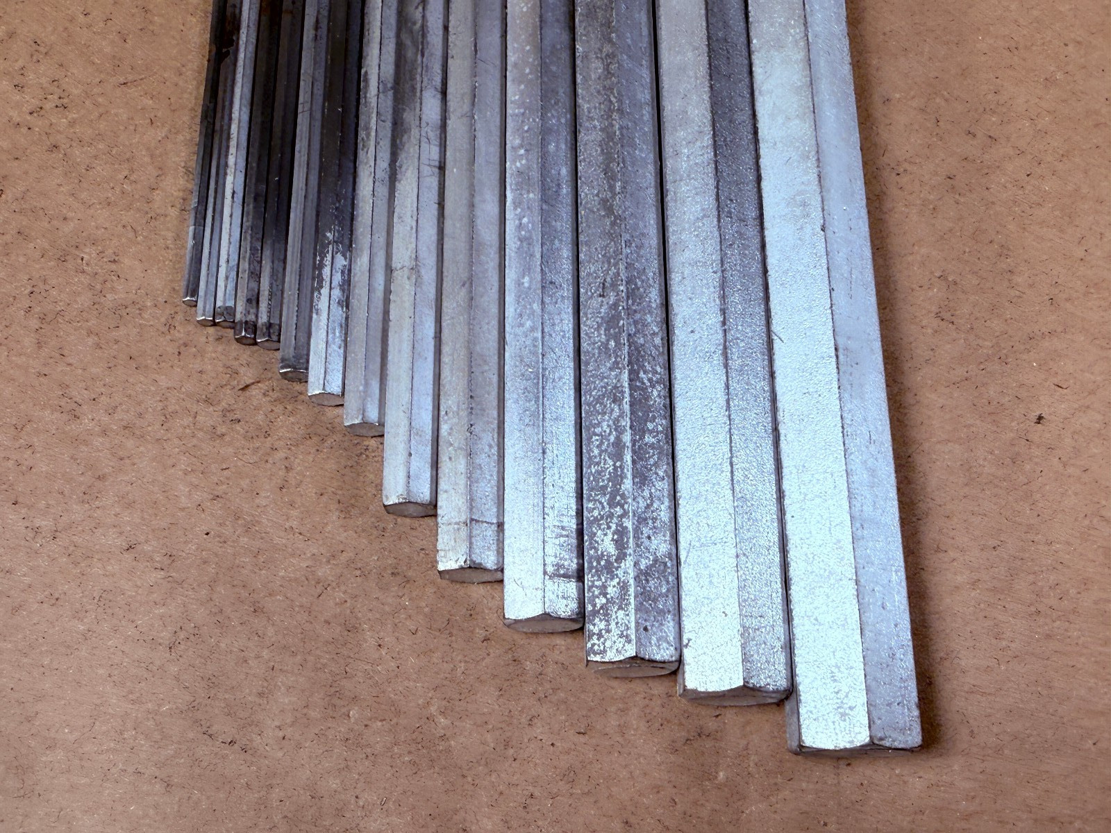 GREAT – Vintage Snap-on C-67 SAE Allen Hex Wrench Set – 14 in Pouch 3/32 to 5/8″