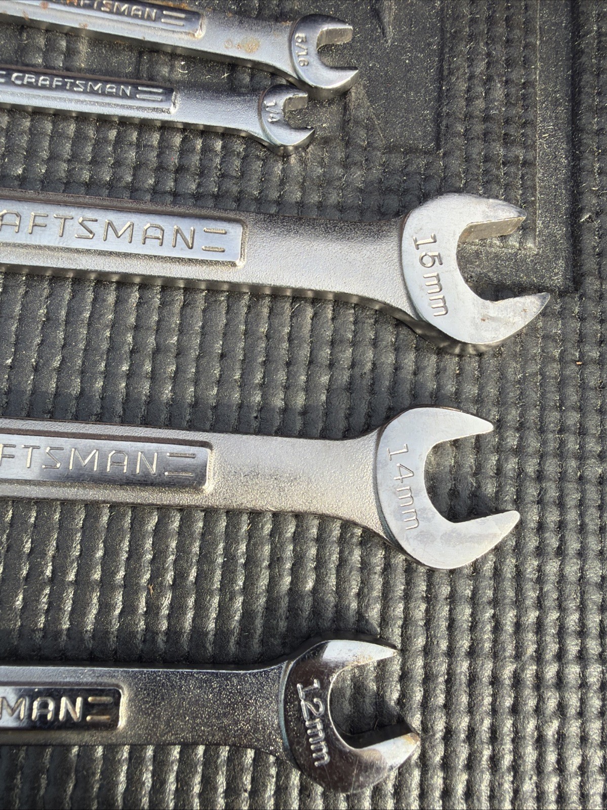 7pc Sears Craftsman Usa Random Wrench Lot Metric SAE Light Use 44691
