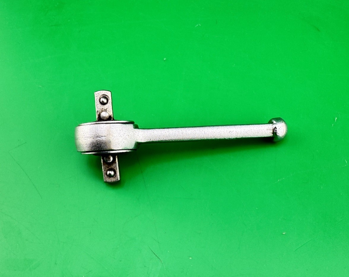 Very Rare! Hermes 1/4″ Inch Drive Sliding Square Ratchet Made In Germany NICE