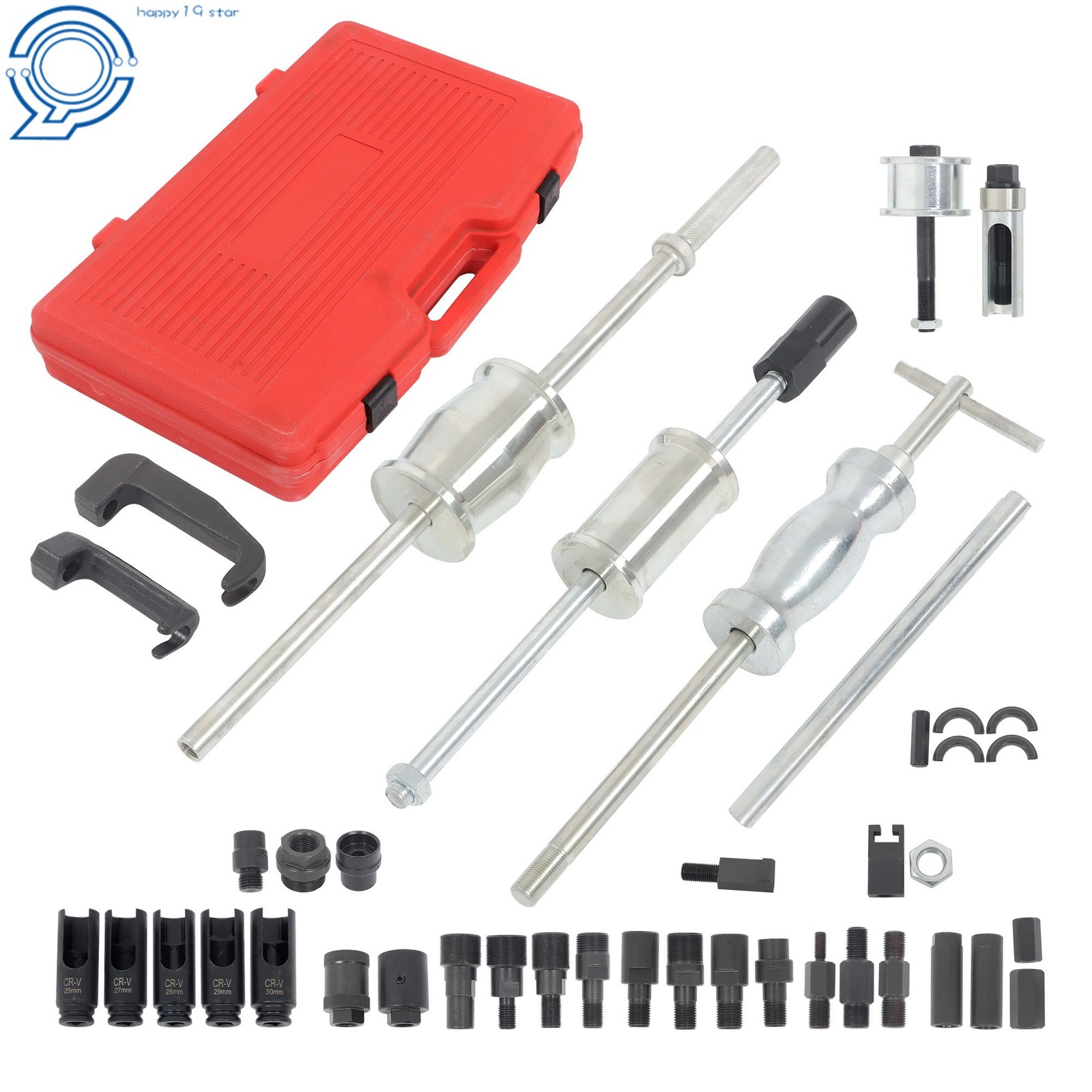 40Pcs Universal Diesel Injector Remover Slide Hammer Puller Extractor Kit