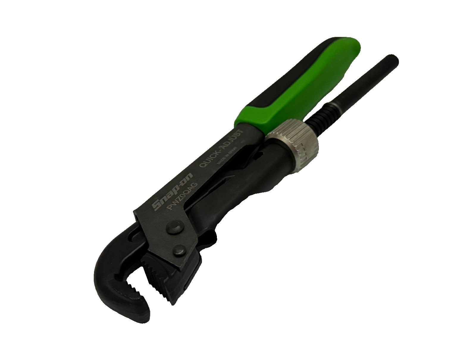 Snap-on Tools GREEN 8-5/8″ Soft Grip Quick Adjust Pliers Wrench PWZ0QAG NEW