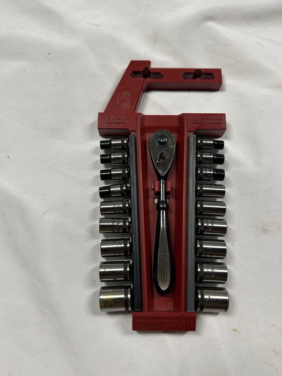 Craftsman 19 Pc SAE Metric 1/4” Drive Universal Socket Wrench Set 32825
