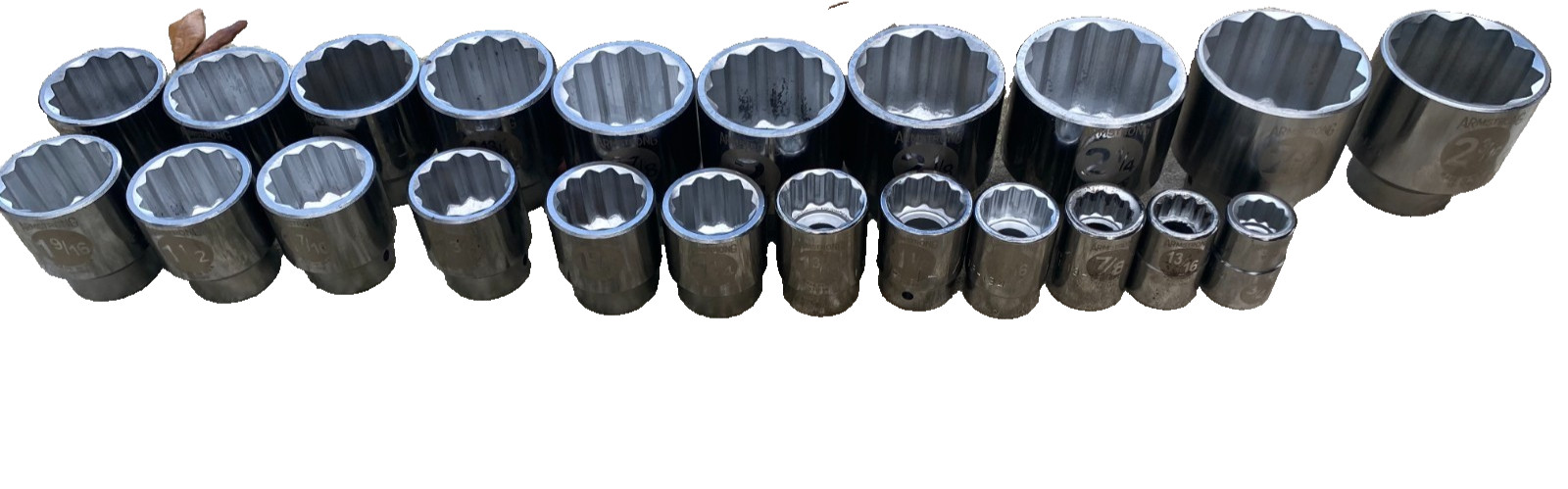 Armstrong Socket set 42 PIECE 3/4” DRIVE sized from 3/4” To 2 3/8”