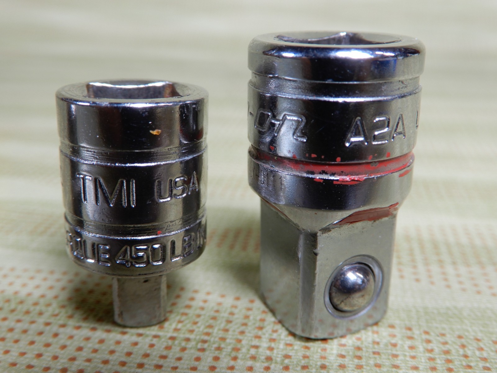 Snap-On A2A (3/8-1/2) & TM1 (3/8-1/4) Allen (1/4-3/8)Adaptors Great Condition VX