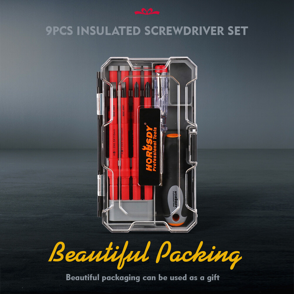 1000V Insulated Electrician Screwdriver Set 10 PC All-in-One Magnetic Tip