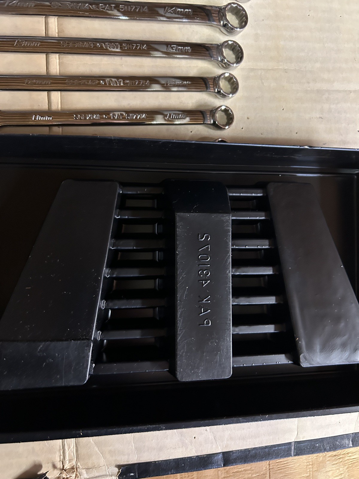 Snap on 7 Pc metric Flank Drive Plus Wrench Set 10-17mm