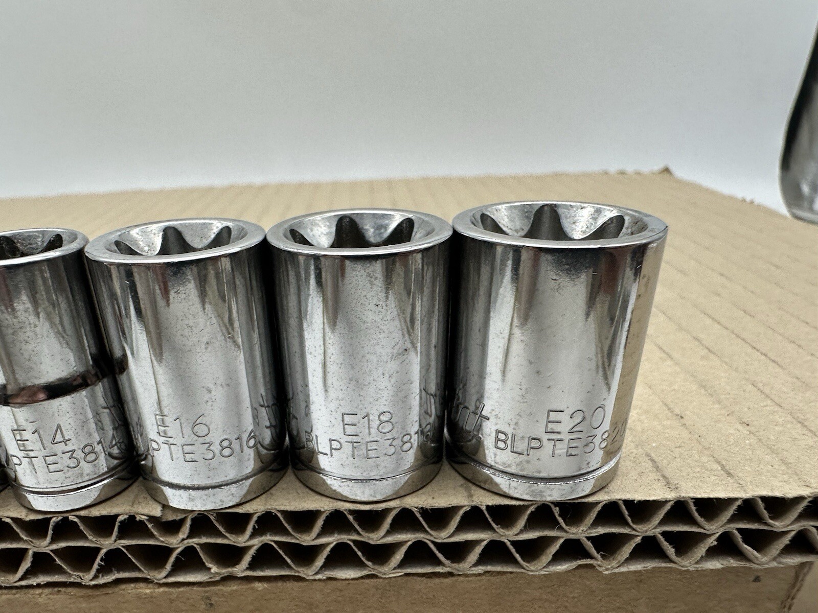 Blue-Point 11pc 3/8″ Drive External Torx Socket Set E-Torx E20-E4 Nice Shape