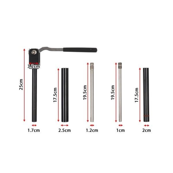 Tire Changing Tool Kit for Motocross Dirt Bikes with Multiple Axle Sizes