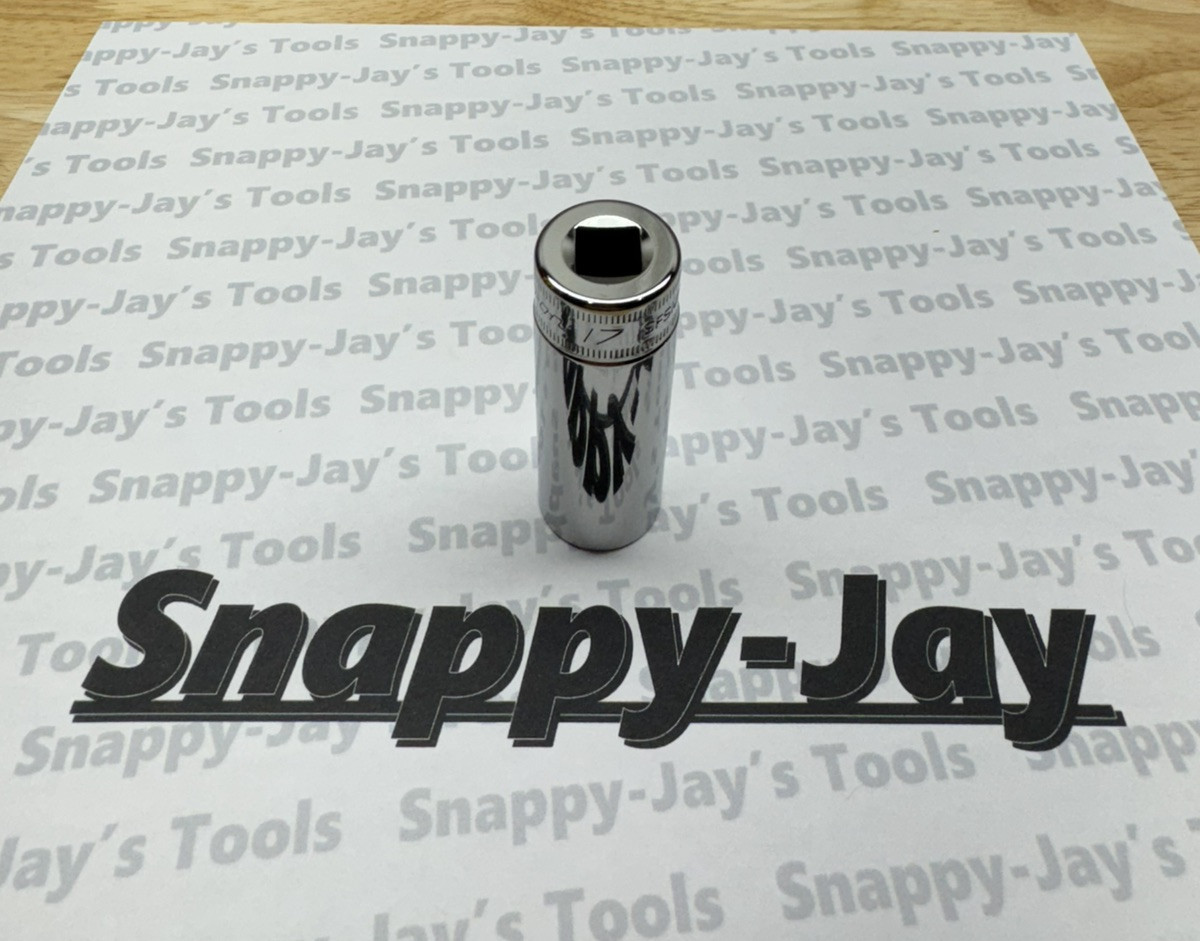 Snap-on Tools USA NEW 3/8” Drive 6-POINT Metric 17mm DEEP Chrome Socket SFSM17