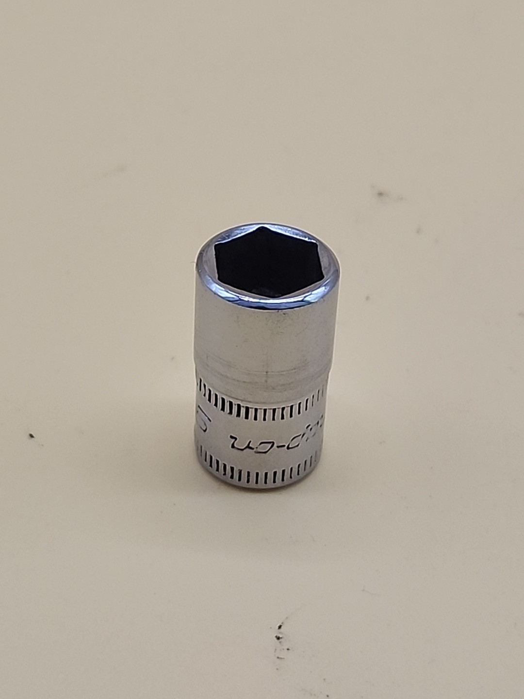 Snap-on Tools 1/4″ Drive 9mm Metric 6 point Shallow Chrome Socket TMM9 USA