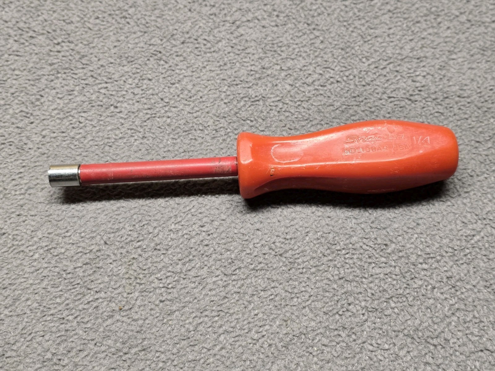 Snap On Tools NDD108AR SAE, 6 Point 1/4″ Red Hard Handled, Nut Driver USA