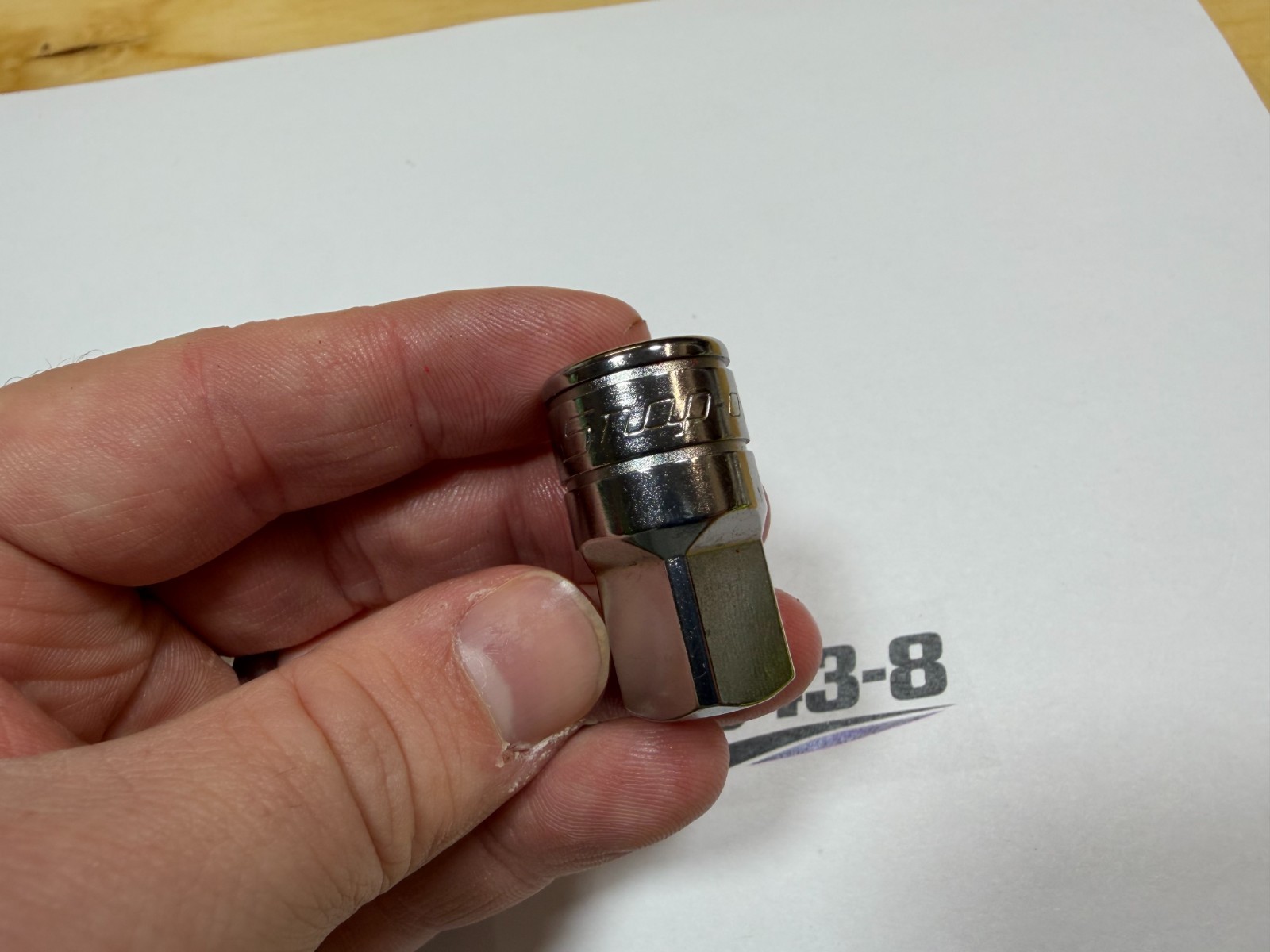 Snap-On Tools USA NEW 3/8″ to 1/2″ Drive Chrome Adapter Socket A2A