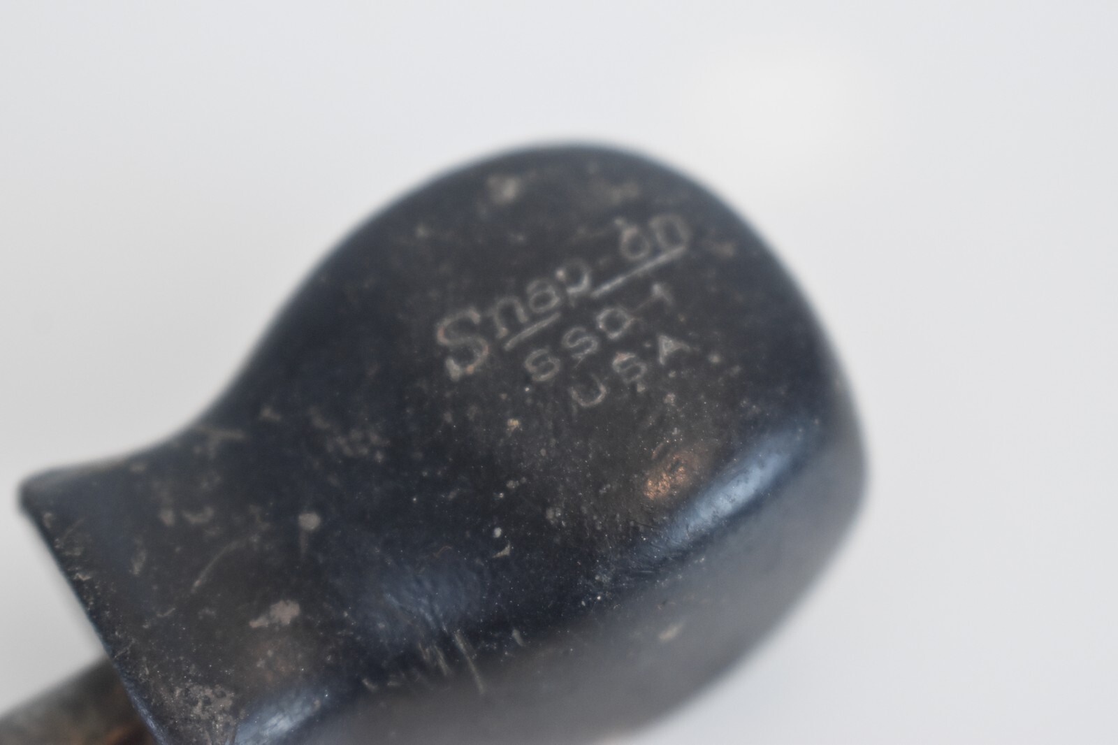 Snap-On Tools SSD1 1/4″ Flat Head Short Stubby Hard Black Handle Screwdriver USA