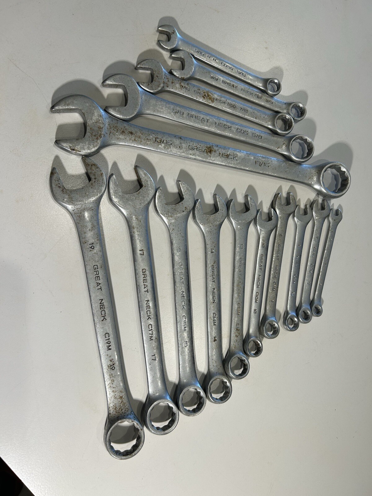 Great Neck Combo Wrench Lot Not Every Size See Photos And Description