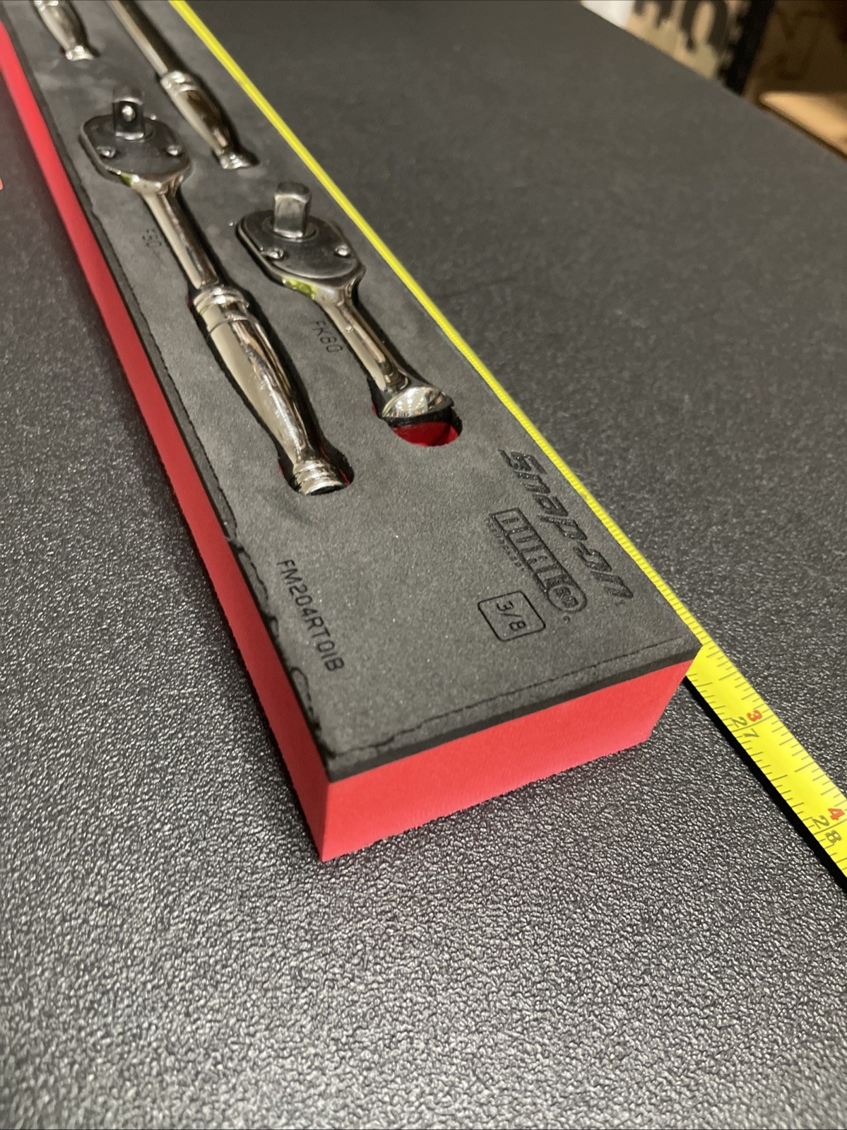 Snap-on 204RT01FR 3/8″ Drive Ratchet Set Pro-fi Red FK80 F80 FL80 FLL80