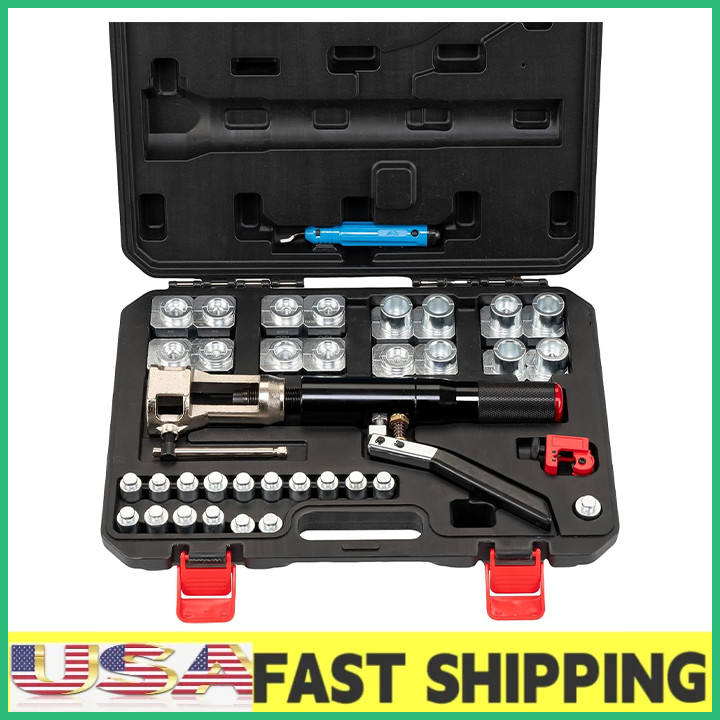 Hydraulic Brake Line Flaring Tool Kit ,Double Flaring Tool 45° for 3/16″ to 1/2″