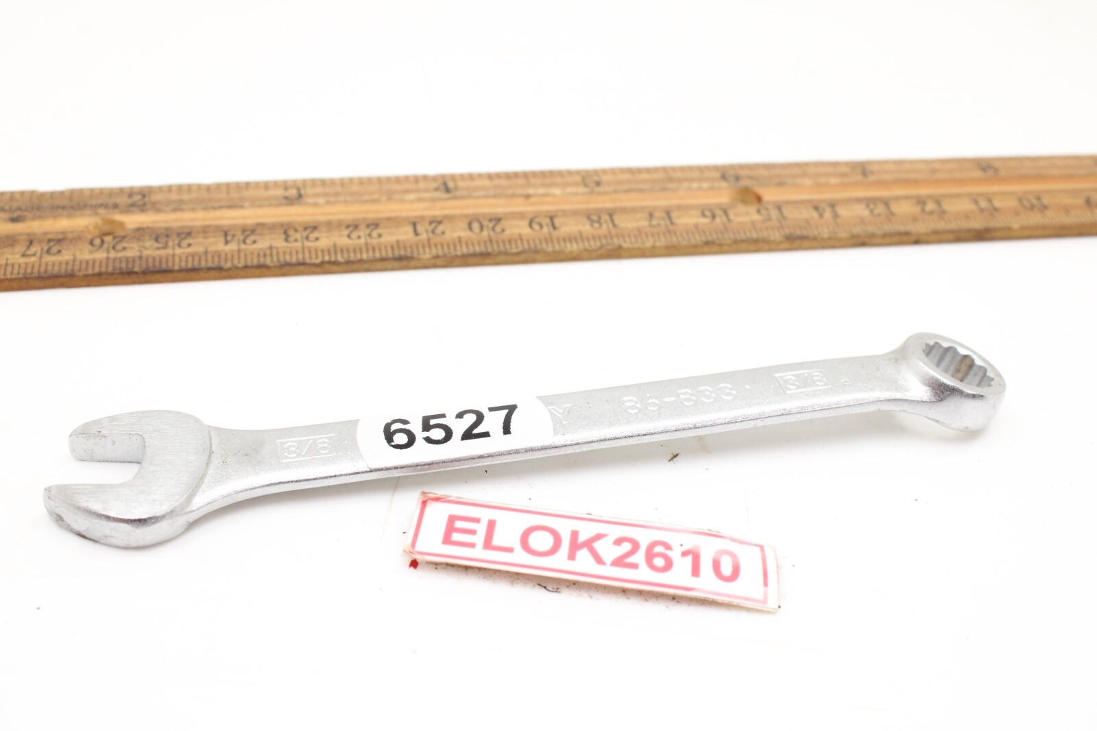 Stanley 86-833 3/8″ 12 Point SAE Chrome Combination Wrench Satin Finish