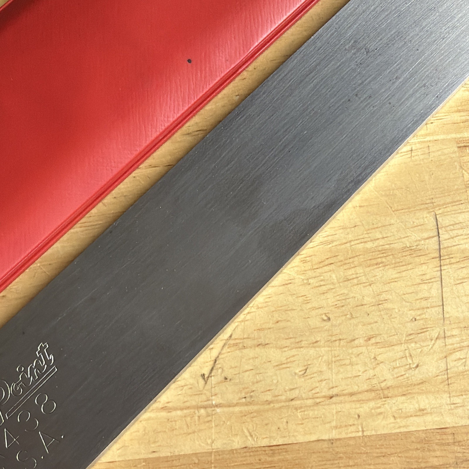 Blue Pont Tools 18″ Long Straight Edge 1-13/32″ Wide 11/64″ Thick GA438 USA