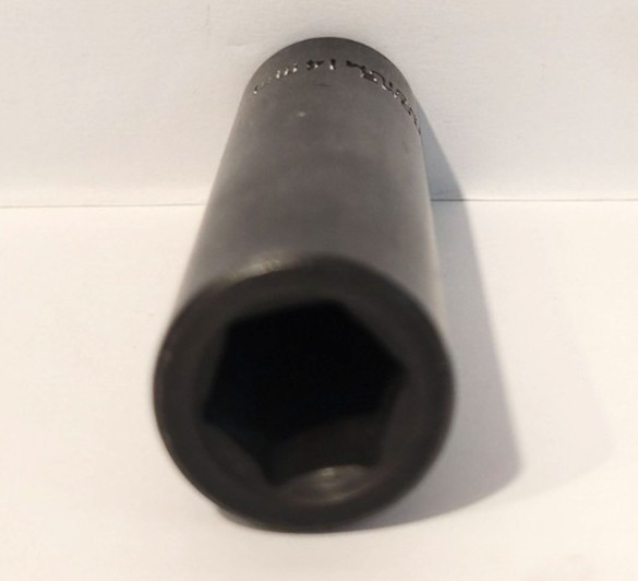 14 MM black impact socket, 1/2″ drive black chrome vanadium