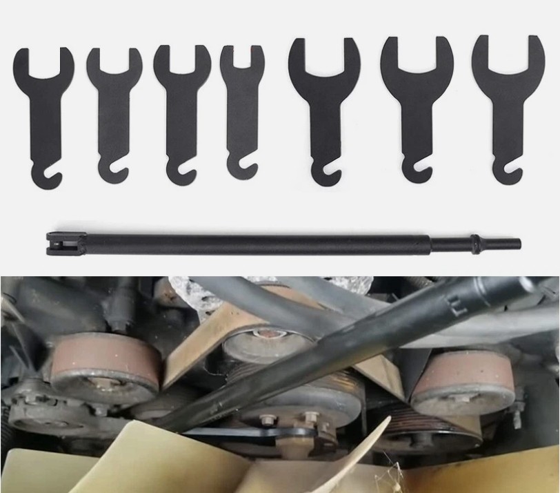 43300 Pneumatic Fan Clutch Wrench Removal Tool Kit Fit for Ford/GM/Chrysler/Jeep