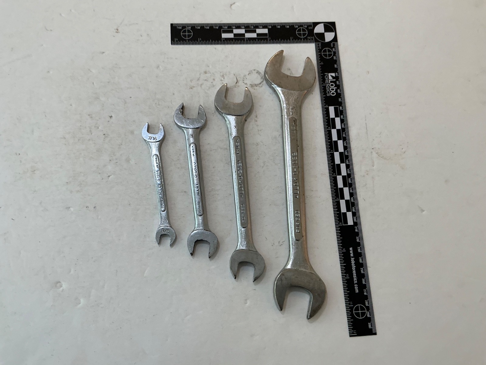 S-K 4 pc Alloy open end wrench set 3/8″-1″ made in USA