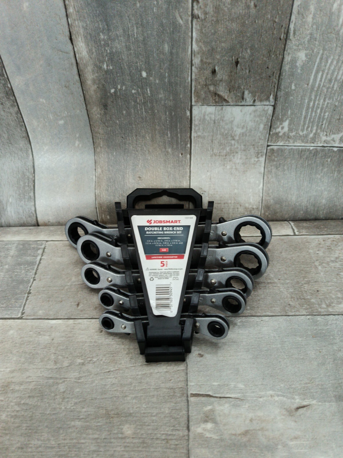 5pcs Double Box-End Ratching Wrench Set By JobSmart SAE 1/4-7/8