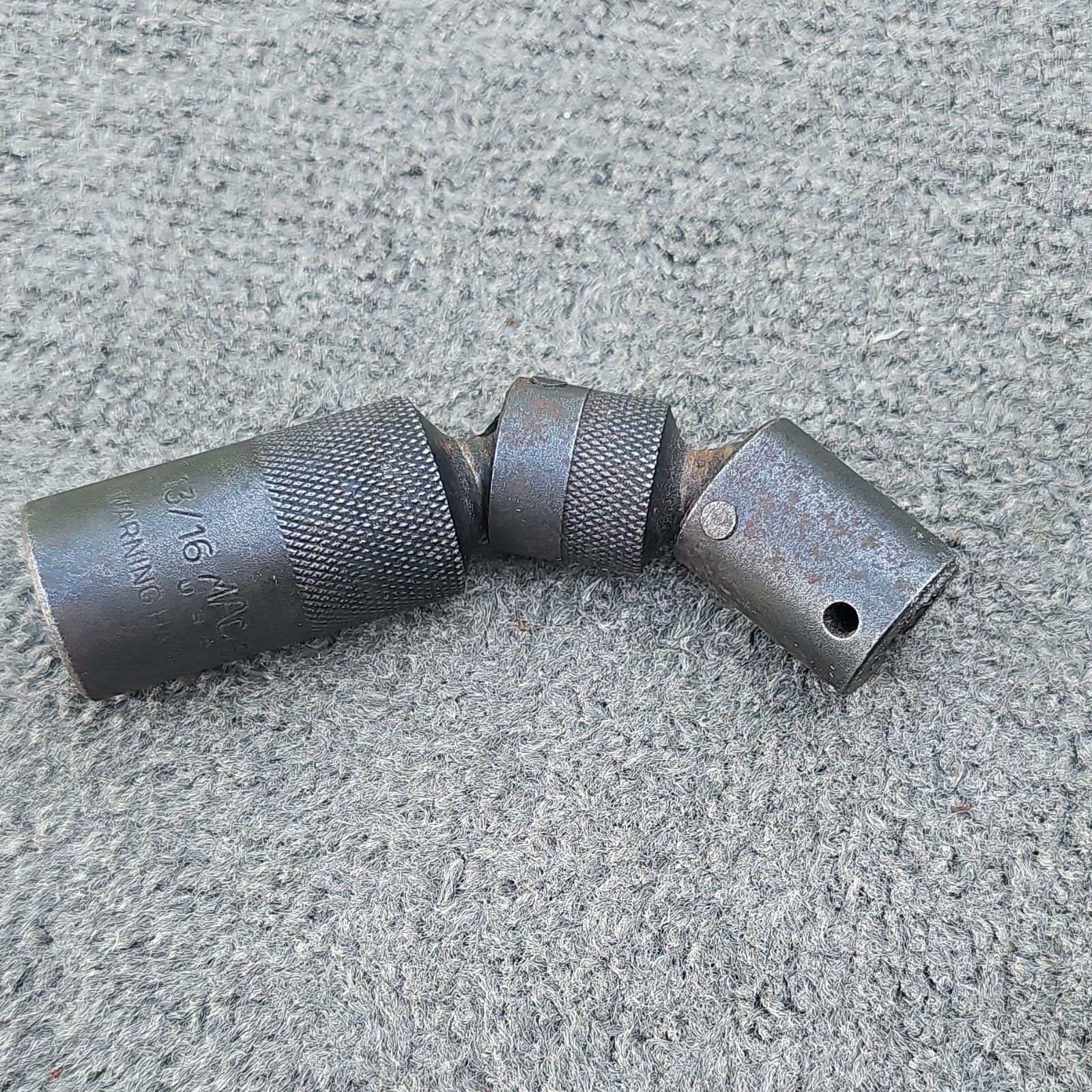 Mac 13/16 Double Swivel Socket 3/8 Drive 6 Point For Spark Plugs