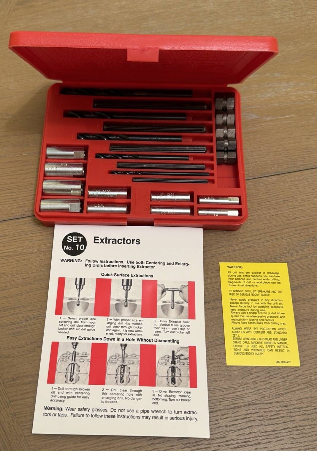 Blue-Point E1020 Screw Extractor Set Snap-On NEW Complete Made in USA