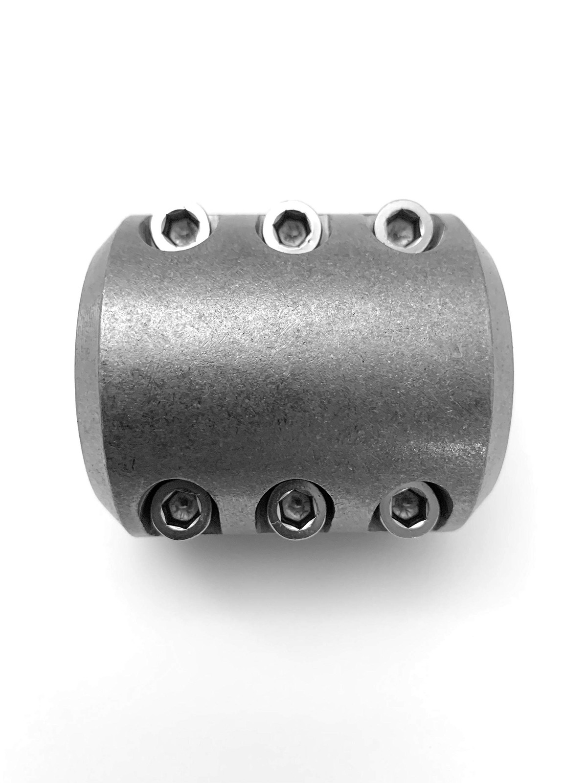UTVDistribution Universal Fabrication Connector Tube Clamp Bolt On Silver