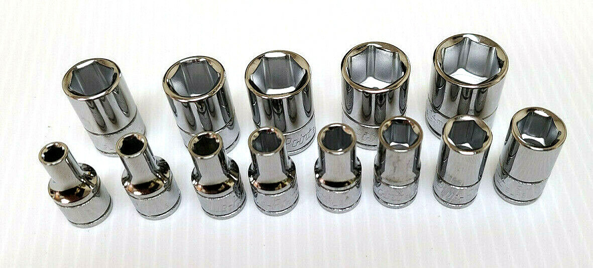 Blue Point Tools ™ 1/4″ Metric Socket Set from 4mm to 14m Shallow ALL SIZES