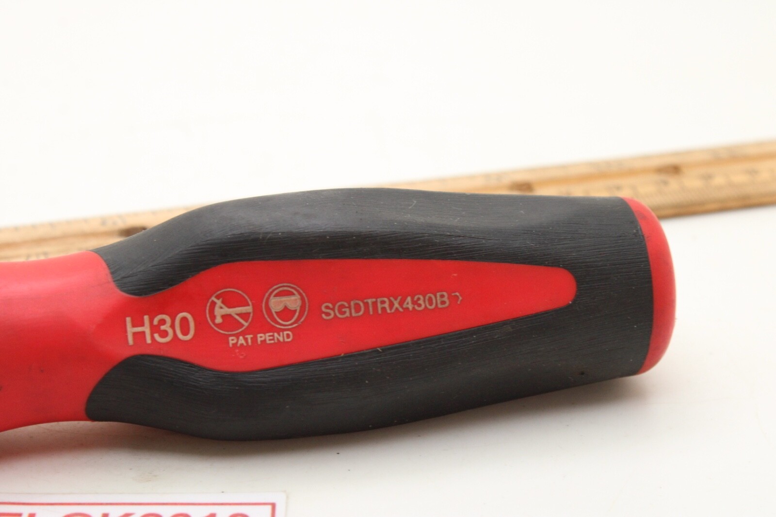 Snap-on SGDTRX430B H30 Tamper Torx Red/Black Soft Grip Screwdriver USA