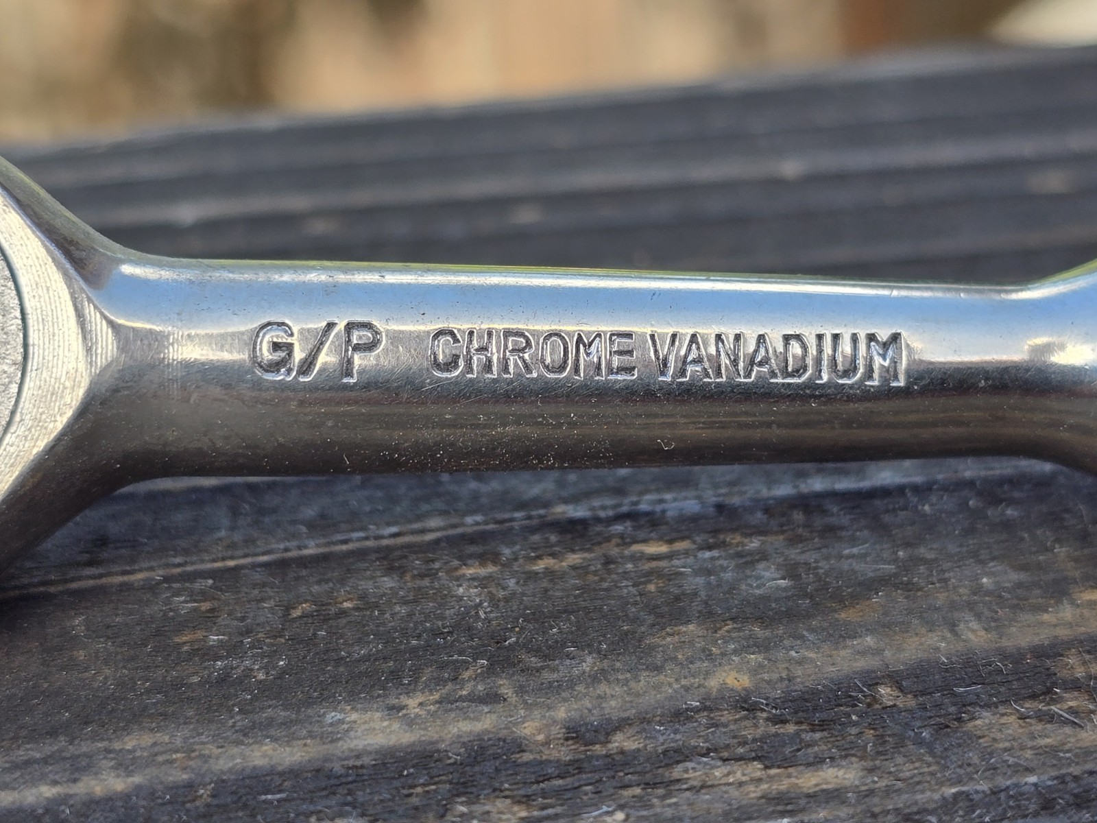 Vintage G/P Ratchet Classic 1/4″ Round Head Chrome Japan Knurled NICE!