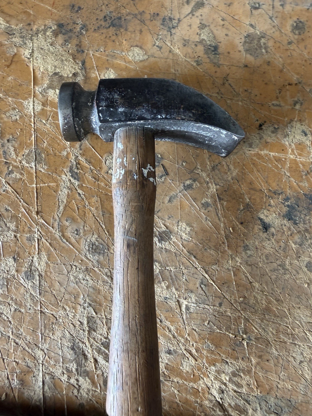 Tinsmith Coppersmith Raising Hammer Sheet Metal Forming Hammer Wood Handle