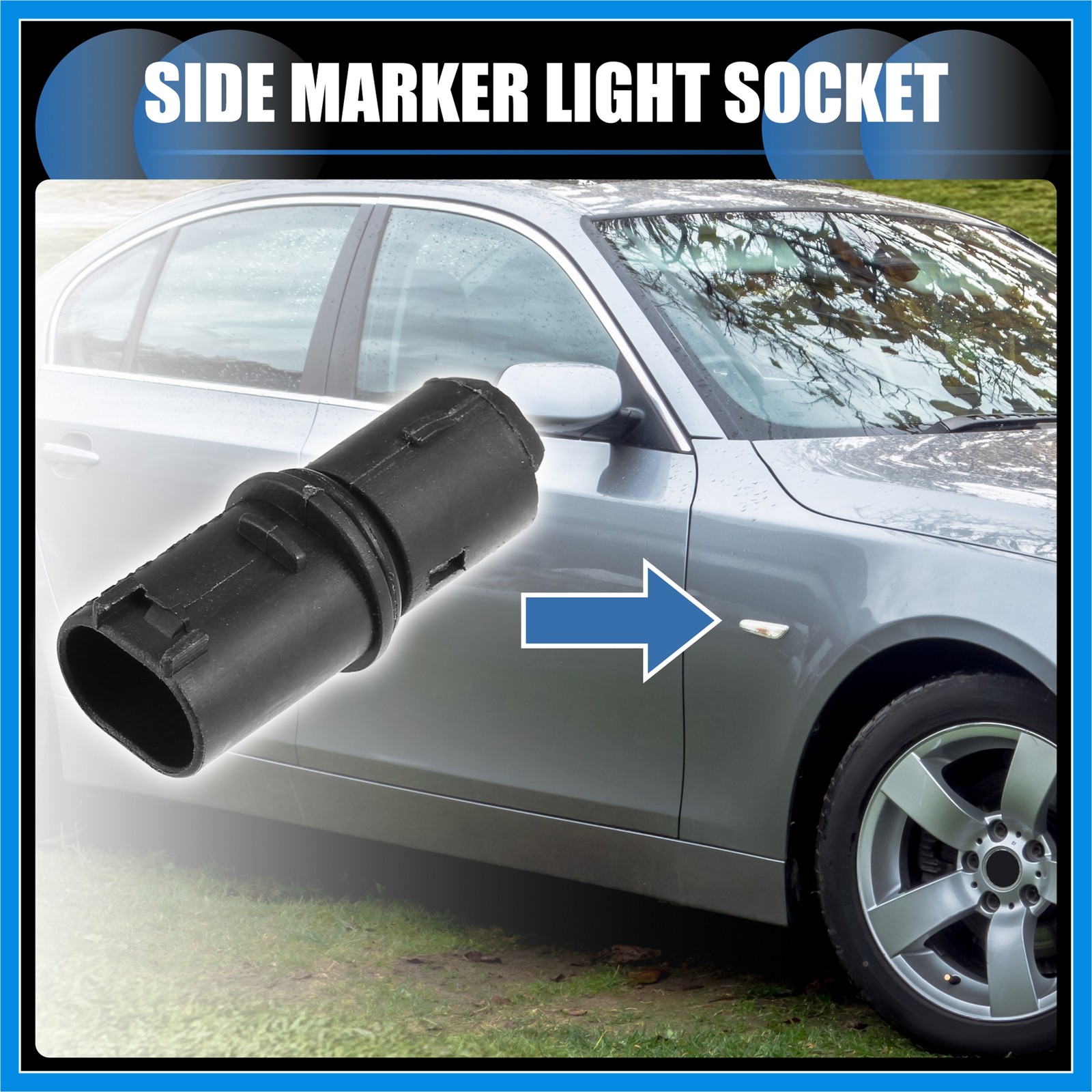 2pcs Side Marker Light Socket No.63138382104 Fit for BMW Mini Cooper 3 5 Series