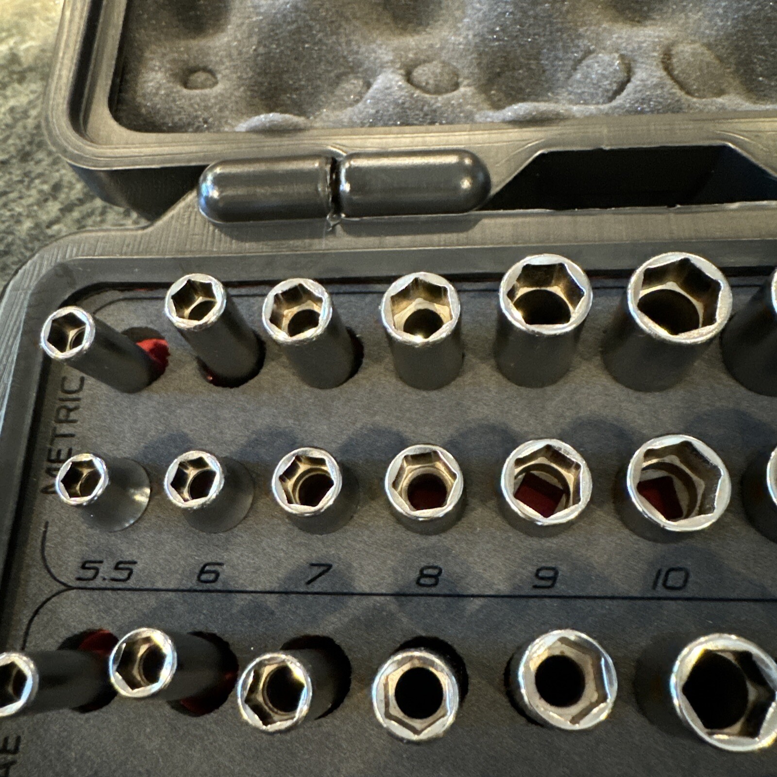 Snap-on 144tmpbfr 44 pc 1/4” drive 6 pt metric sae general service foam set new