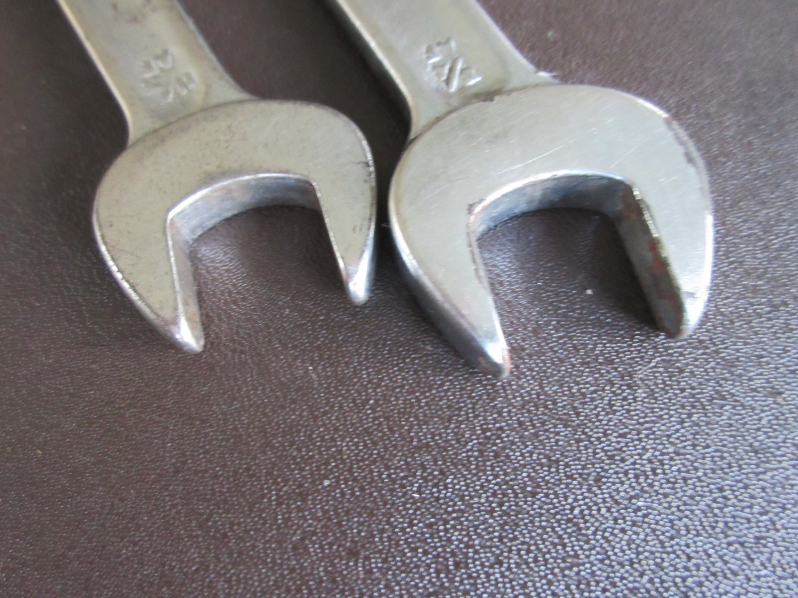 T WILLIAMS SUPERSLIM 7/8-3/4 & 11/16-13/16 AF Chrome open end SPANNERS *135