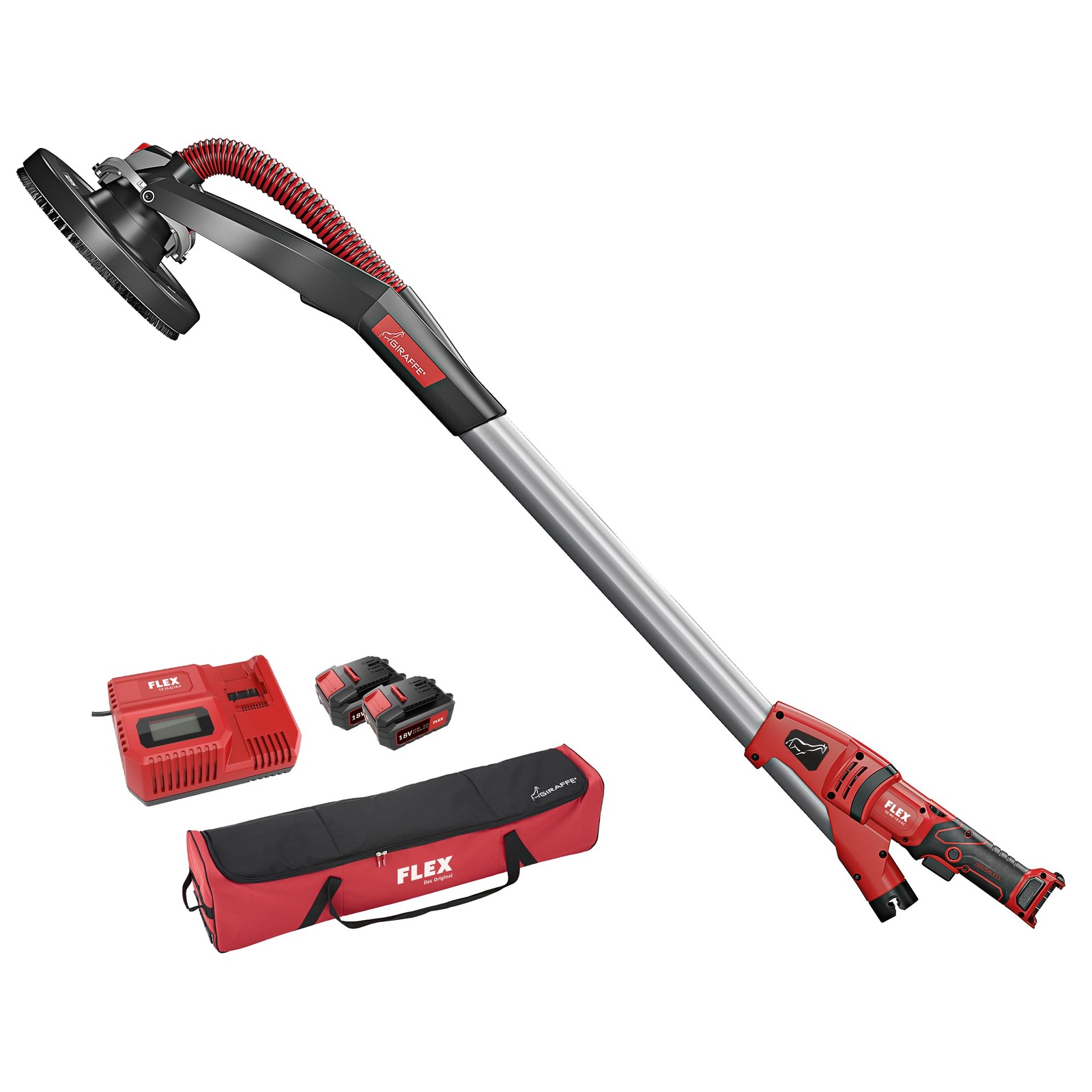 Cordless Wall and Ceiling Sander HandyGiraffe with Interchangeable Head System, GE MH 18.0/5…